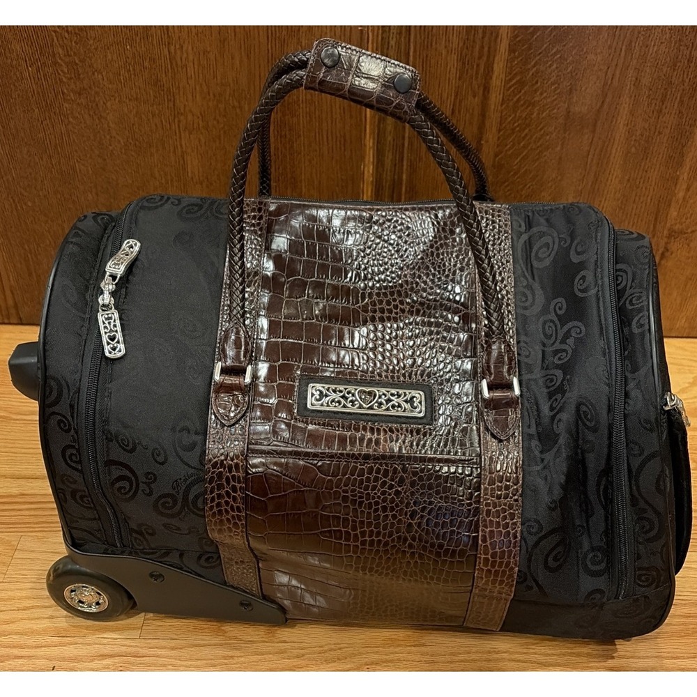 Brighton 21 inch Wheeled Carry On Duffle Bag Luggage Very Good Cond